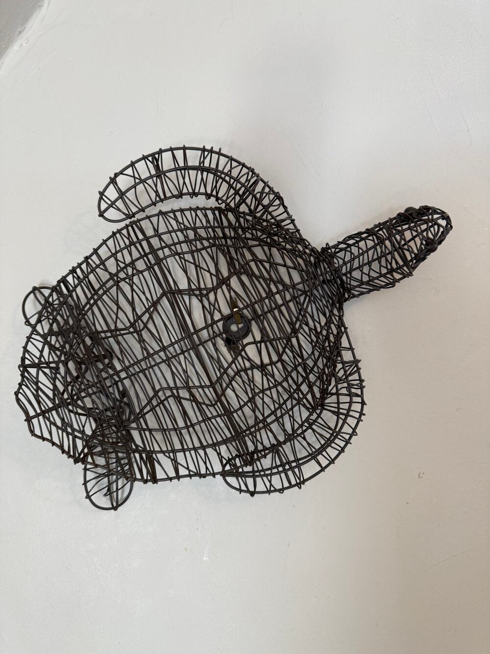 Set of 2 Pottery Barn Kids Wire Sea Turtles Wall Art Decor 3 Dimensional